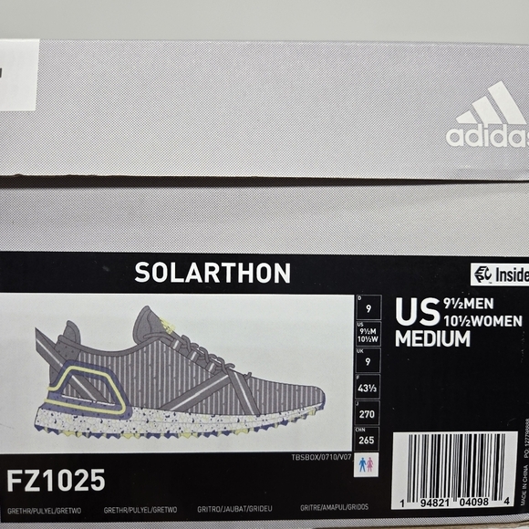 New adidas Solarthon Primegreen Spikeless Golf Men\'s Shoes Size 9.5 main image 6